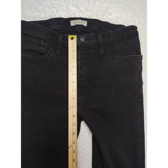 Madewell Jeans Size 31 Womens RoadTripper Skinny Wash Black Denim Pants Stretch - Picture 9 of 12